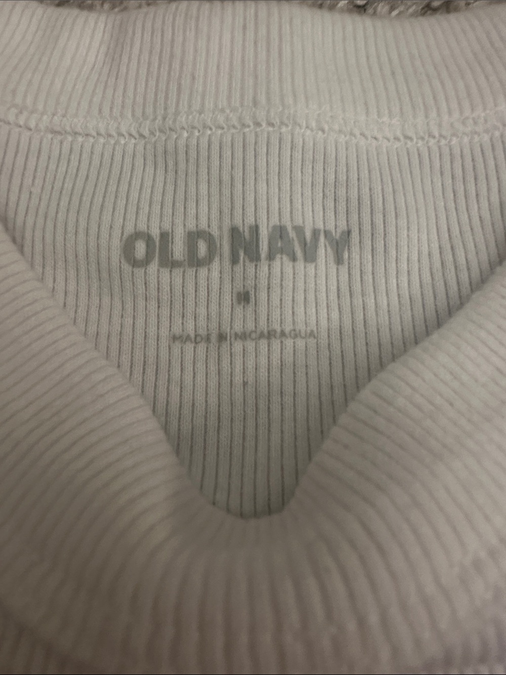 Old Navy White Ribbed Tank - Picture 2 of 2